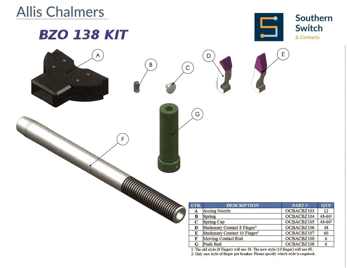 Allis-Chalmers BZO-138 Spring replacement