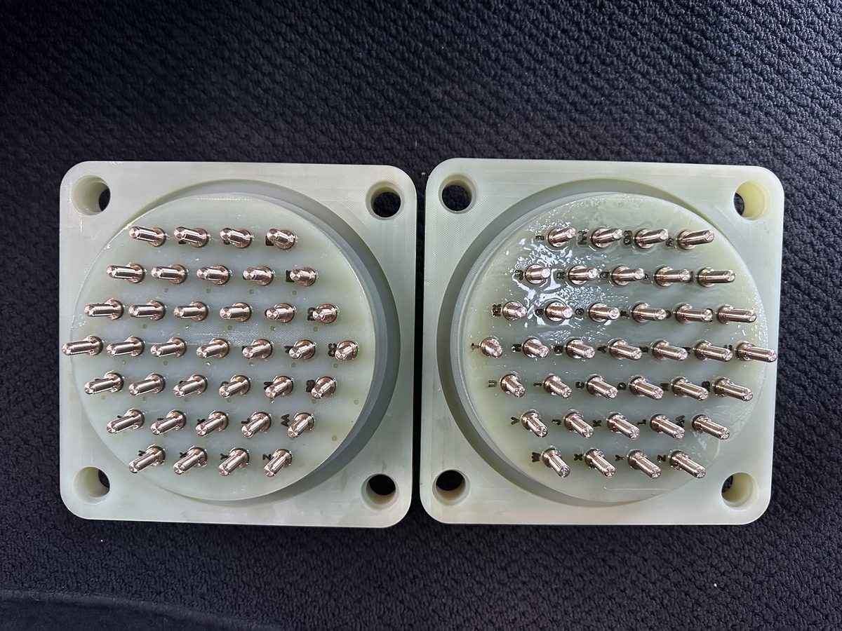 SSC G-10 fiberglass CT passthrough block replacements machined for Orlando Utilities Commission, two blocks