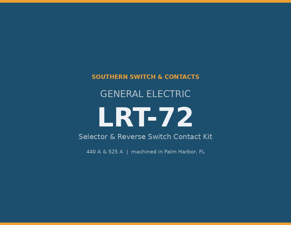 Southern Switch replacement selector and reverse switch contact kit for the GE LRT-72 load tap changer