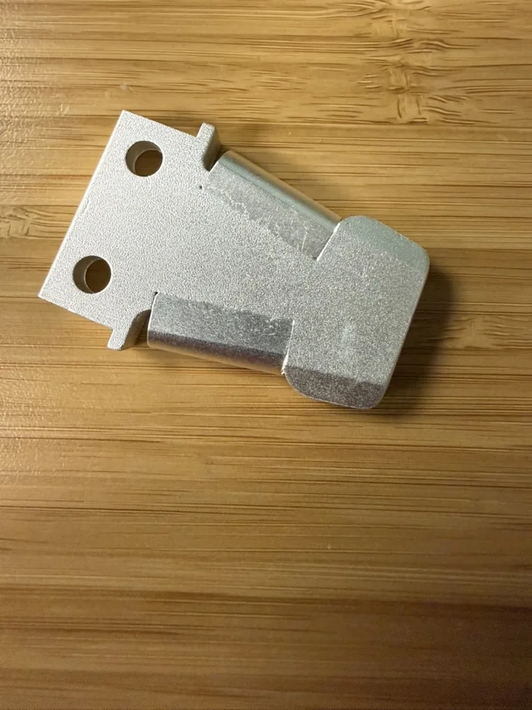 Waukesha UZD main stationary contact, machined aluminum contact with mounting holes